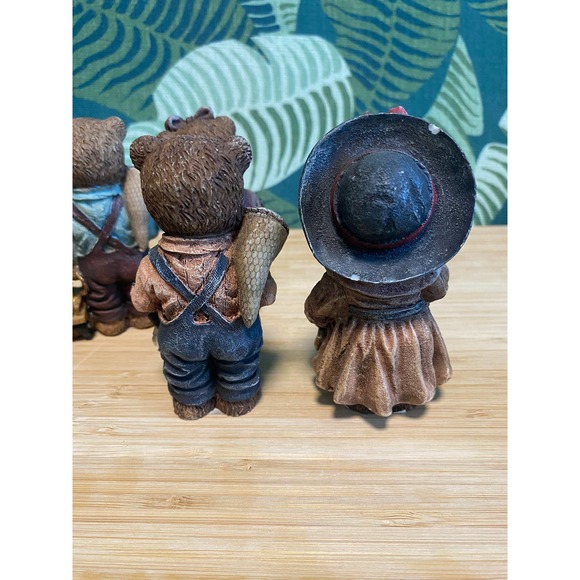 Lot of Vintage Poly Bear Figurines M.VP. Designs Teddy Bears (6) - Picture 8 of 10